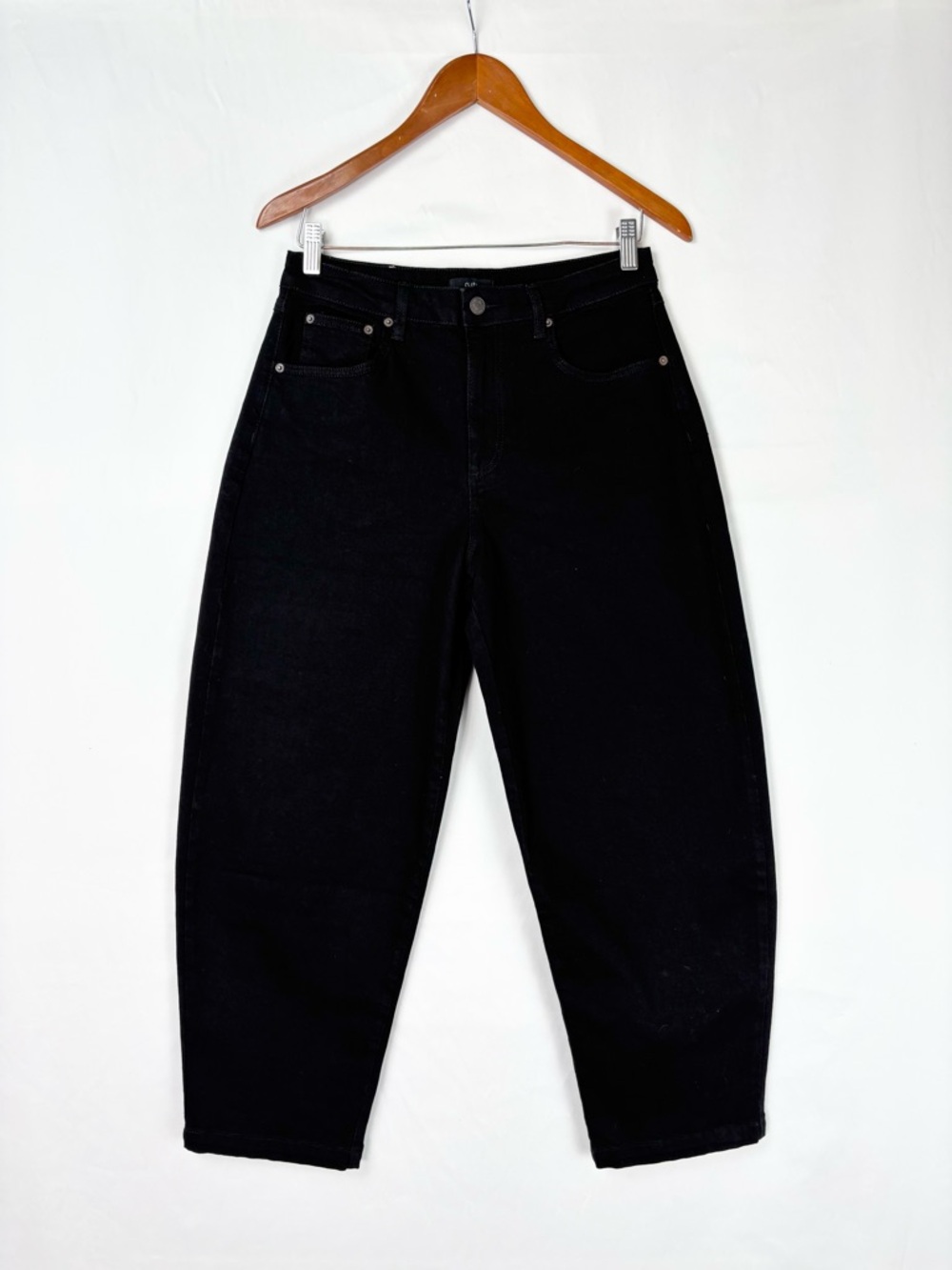 Ruti Barrel Wide Leg Jean Black Size 1‎ Stretch Women